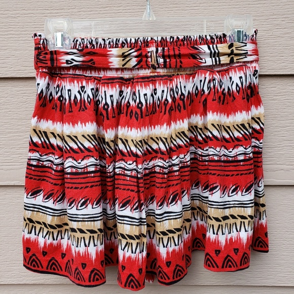 Forever 21 Tribal Print Mini Skater Skirt - Picture 7 of 8